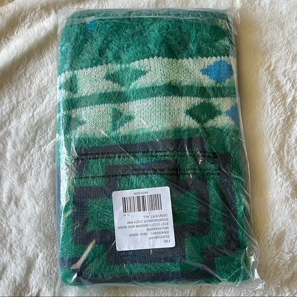 NWT Free People Diamondback Cozy Kimono Wrap in Green OS - Picture 3 of 6